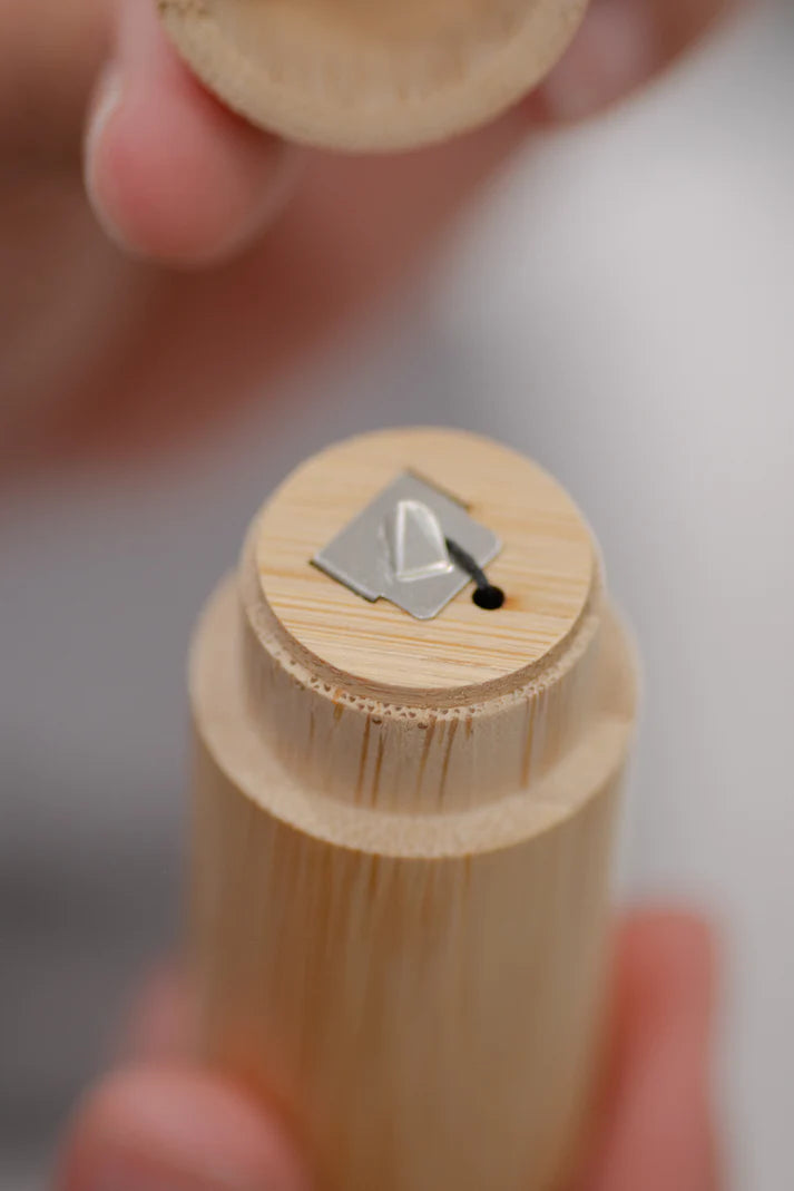 Charcoal Dental Floss with Bamboo Holder