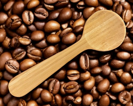 Bamboo Coffee Scoop w/ Bag Clip