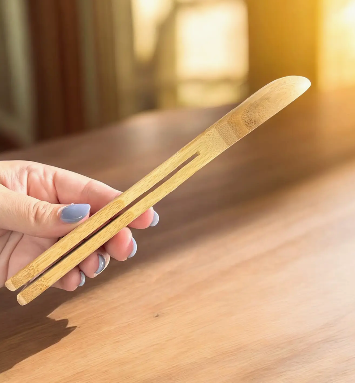 Bamboo Coffee Scoop w/ Bag Clip